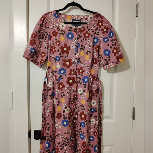 ModCloth x Princess Highway Retro Floral Midi dress - Picture 5 of 6